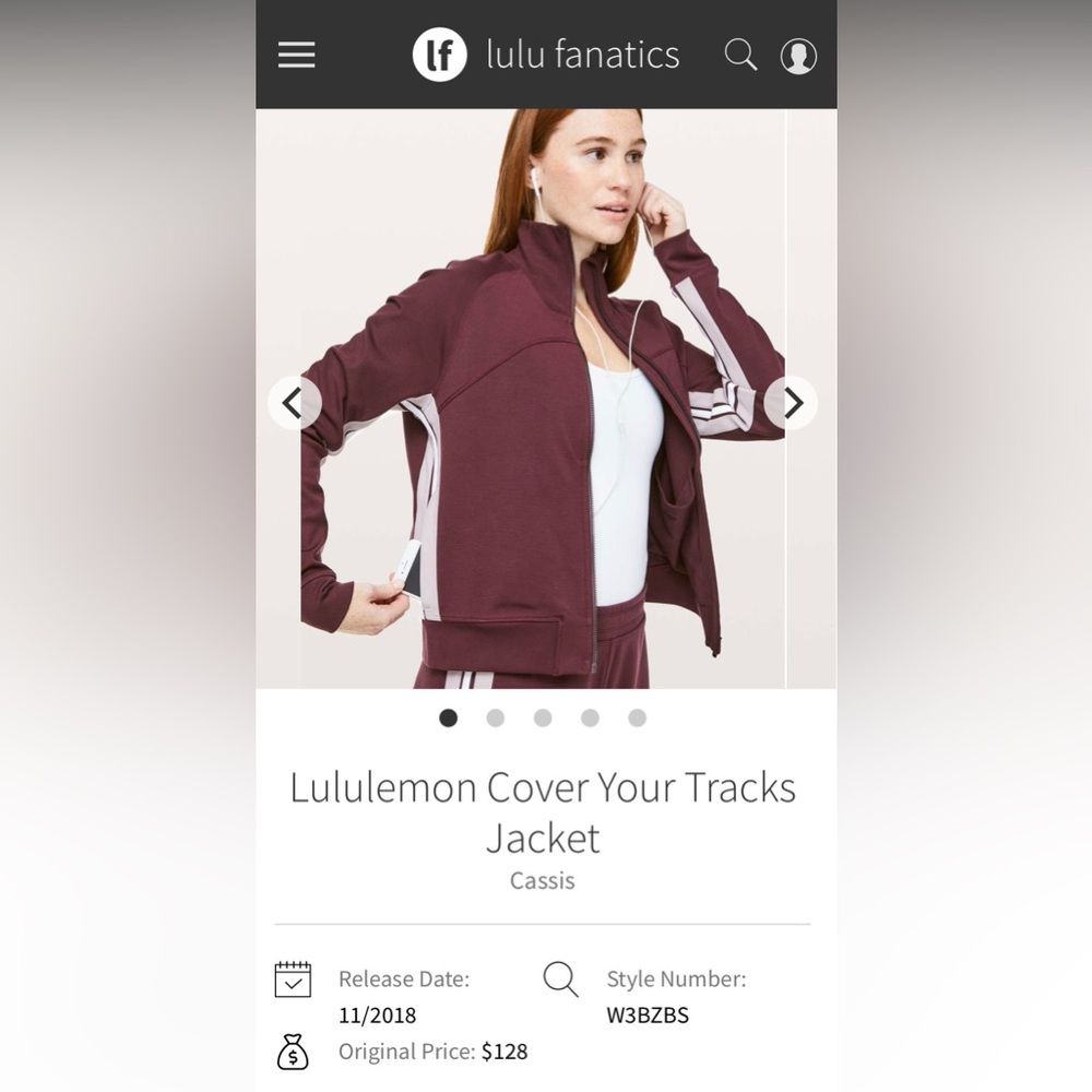 NWOT Lululemon Athletica Women's Jacket